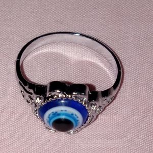 Unisex Lamp Glass Evil Eye Ring
